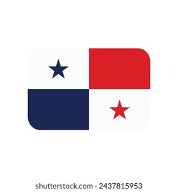 Panama Flagge Symbol Vektor-Vorlage Illustration Logo Design