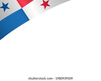 Panama flag isolated  on white background,Symbols of Panama , template for banner,card,advertising ,promote, TV commercial, ads, web design, magazine, news paper,vector