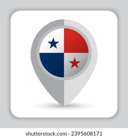 Panama Flag Pin Map Icon