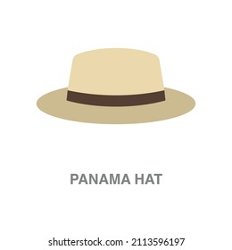 Panama hat  illustration on transparent background