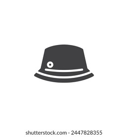 Panama hat vector icon. filled flat sign for mobile concept and web design. Sun Hat glyph icon. Symbol, logo illustration. Vector graphics