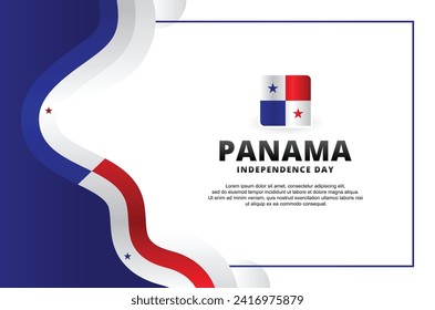 Panama Independence Day Background Illustration Design Template