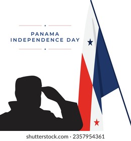 Panama Independence day banner design template