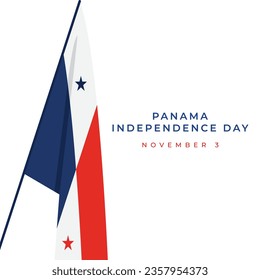 Panama Independence day banner design template