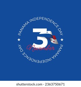 Plantilla de banderas del Día de la Independencia de Panamá