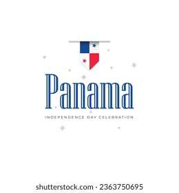 Panama independence day banner template