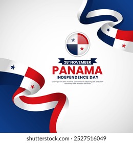 Panama Independence Day square, Background Design for banner, post, feed, greeting cards