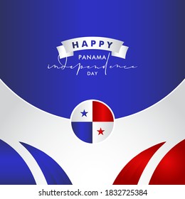 Ilustración de diseño de vectores del Día de la Independencia de Panamá para carteles y antecedentes