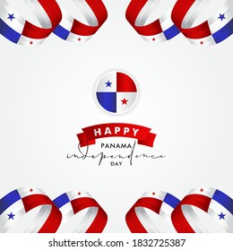 Panama Independence Day Vector Design Illustration For Banner and Background