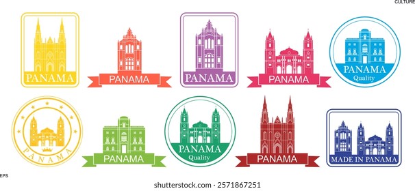 Panama logo. Isolated Panama on white background