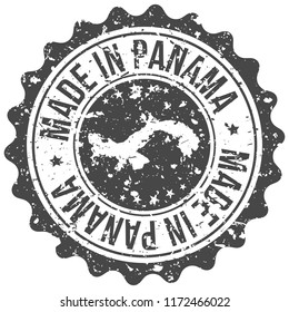 Panama Made In Map Travel Stamp Icon City Design Tourism Export Seal