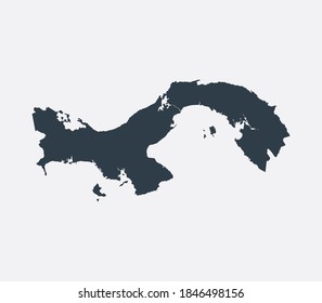 Mapa de Panamá, Mapa plano del país 