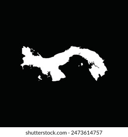 Diseño de símbolo de icono de mapa de Panamá
