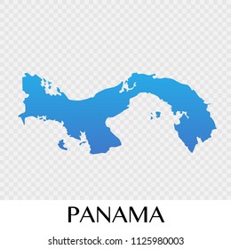 Panama map in North America continent illustration design