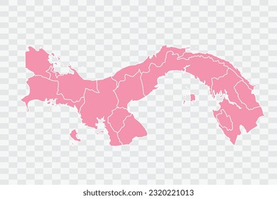 Panama Map Rose Color Background quality files png