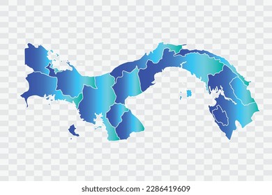 Panama Map teal blue Color Background quality files png