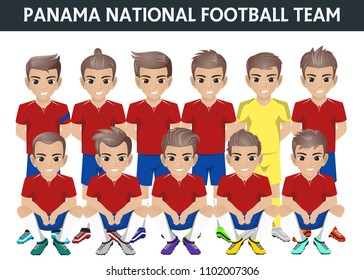 Panama National Football Team for International Tournament