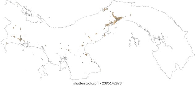 Panama Neighborhoods Census 2010 map
