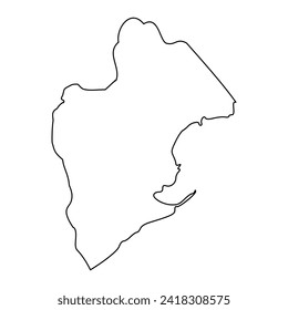 Panama Oeste Province map, administrative division of Panama. Vector illustration.