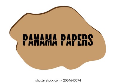Vector de diseño de filtraciones de papel de Panamá