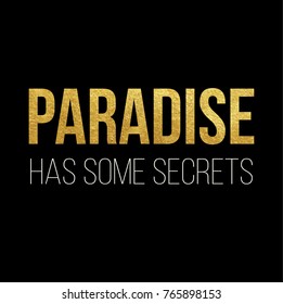 Panama papers leaked document money money laundering crime - concept illusytation with Paradise written in golden foil