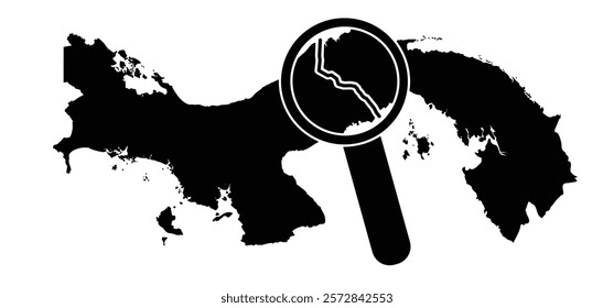 Panama political map. Panama canal, 81 kilometers long canal that divides the country in two. This allows shipping to take a short route between the Pacific Ocean and the Caribbean Sea. Conflict.