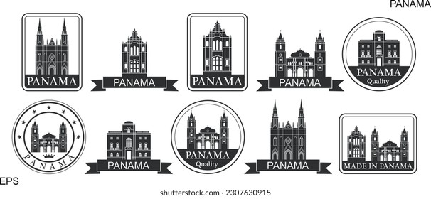 Panameña. Panamá aislada sobre fondo blanco