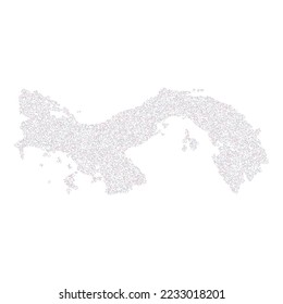Panama Silhouette Pixelated pattern illustration