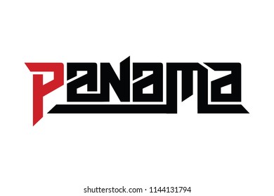 Panama typography design vector, for t-shirt, poster and other uses