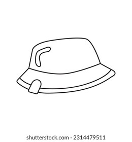 Panama vector illustration in doodle style. Isolated on white background