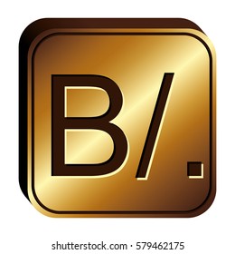 Panamanian balboa currency symbol icon image, vector illustration