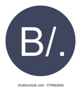 Panamanian balboa currency symbol icon image, vector illustration