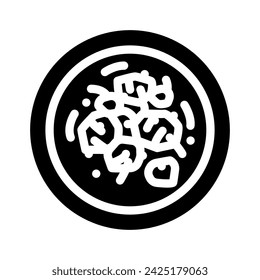panang curry thai cuisine glyph icon vector. panang curry thai cuisine sign. isolated symbol illustration