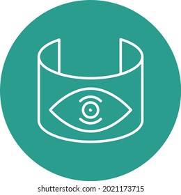 Panaroma Imagen vectorial de icono de ojo. También se puede usar para aplicaciones web, aplicaciones móviles y medios impresos.