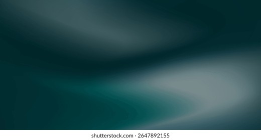 Panaromic dark blue to light blue and green gradient background illustration  ideal for sophisticated visual designs abstract good art modern illustrations vector