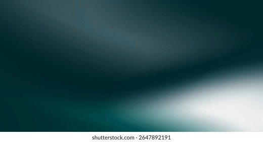 Panaromic dark blue to light blue and green gradient background illustration  ideal for sophisticated visual designs abstract good art modern illustrations