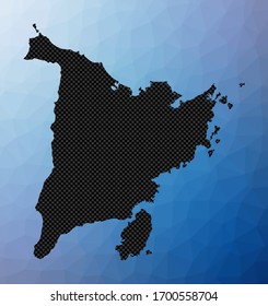 Panay geometric map. Stencil shape of Panay in low poly style. Classy island vector illustration.