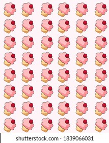 Pancake background. Background with cake. Background with donut