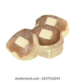 Pancake bread, food and dessert