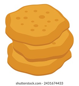 Pancake food icon isometric vector. Breakfast menu. Interior cooking home