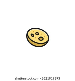 Pancake graphic floats simple background breakfast