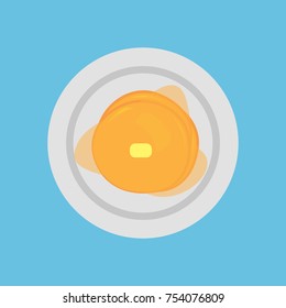 Pancake with honey.