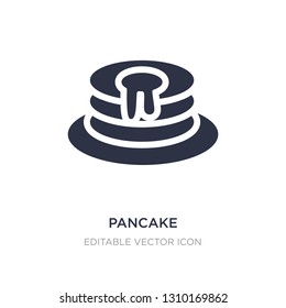 pancake icon on white background. Simple element illustration from Food concept. pancake icon symbol design.