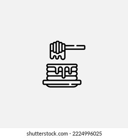 Pancake icon sign vector,Symbol, logo illustration for web and mobile