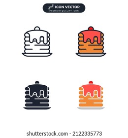 Pancake icon symbol template for graphic and web design collection logo vector illustration