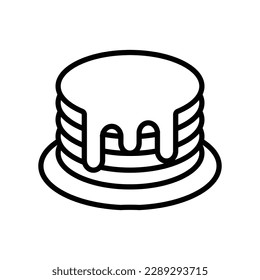 pancake icon vector design template in white background