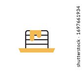pancake icon vector illustration modern style design. isolated on white background