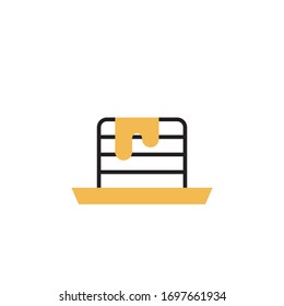 Icono pancake ilustración vectorial diseño de estilo moderno. aislado sobre fondo blanco