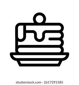 Pancake Icon Vector Symbol Design Illustration