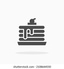 Pancake icon. For your design, logo. Vector illustration.